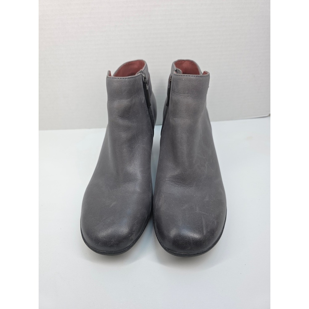 Dansko Women Grey Leather Waterproof Ankle Boots 3331940200 Size 39
